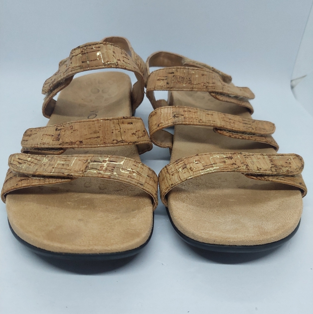 Vionic Amber Cork Sandals Womens Size 7 Adjustable Straps Comfort Casual - Picture 2 of 12